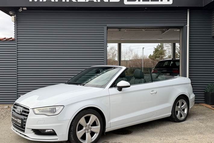 Hvid Audi A3 fra 2015