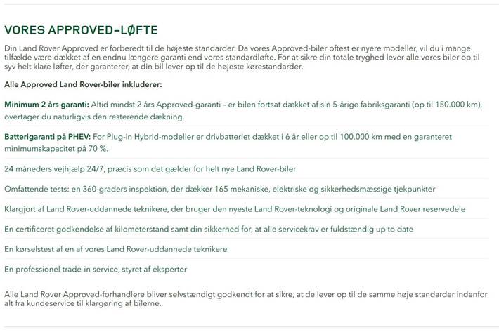 Hvid Land Rover Range Rover evoque fra 2023