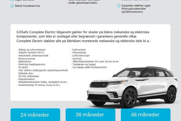 Gul Mercedes EQC400 fra 2022