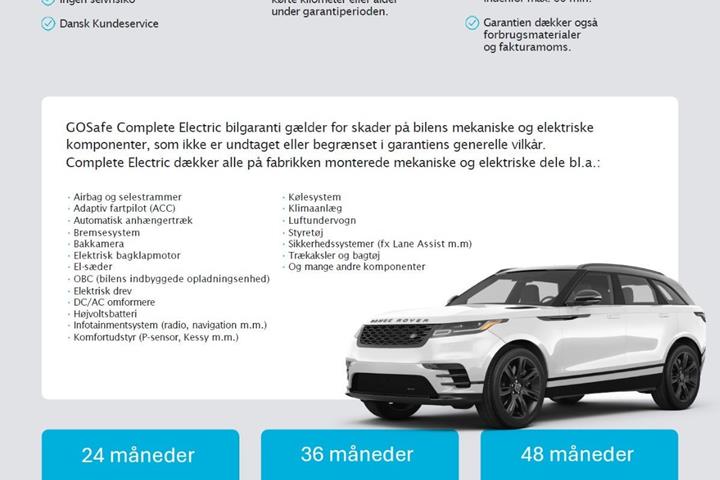 Gul Mercedes EQC400 fra 2022