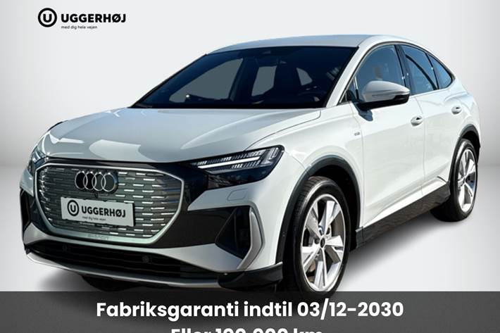 Hvid Audi Q4 e-tron fra 2025