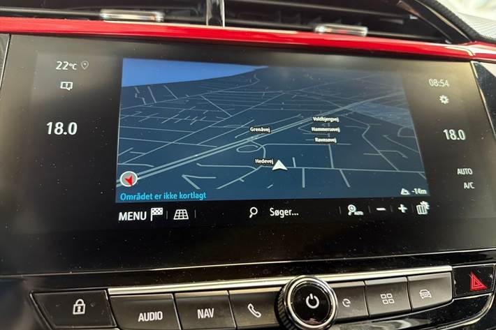 Rød Opel Corsa-e fra 2023