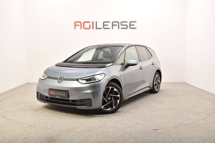 Blå VW ID.3 fra 2021 set udefra