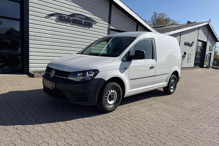 Hvid VW Caddy fra 2018