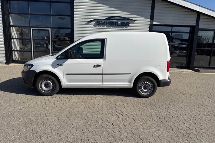 Hvid VW Caddy fra 2018