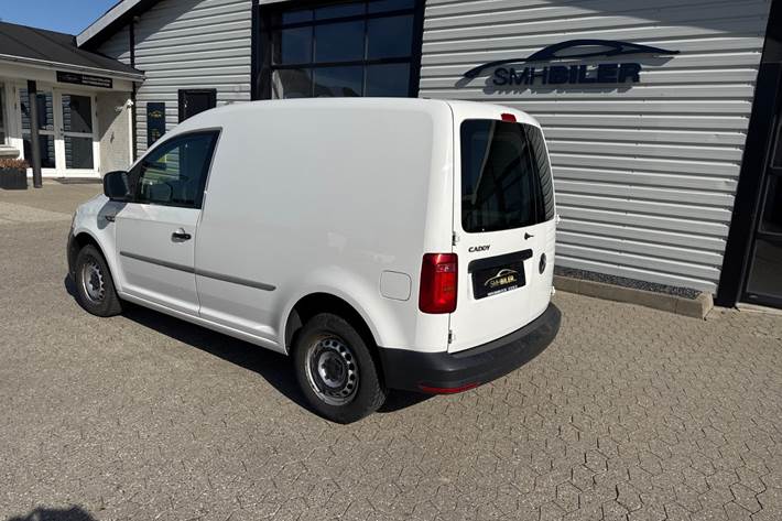 Hvid VW Caddy fra 2018