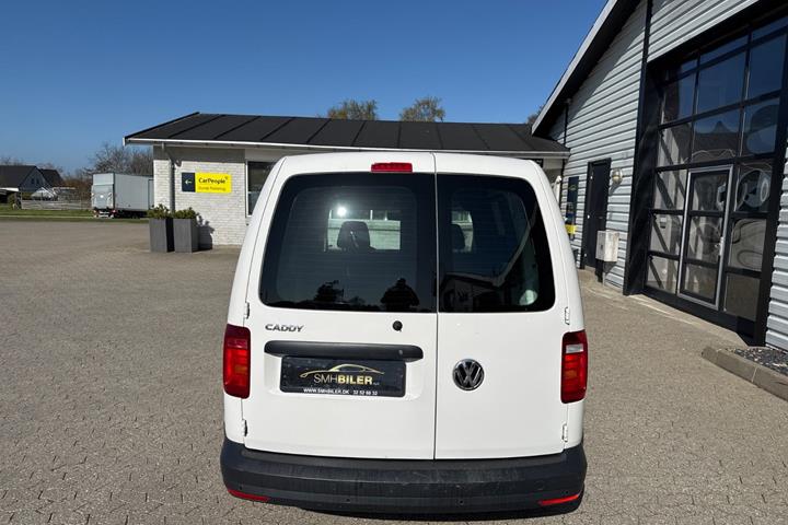 Hvid VW Caddy fra 2018