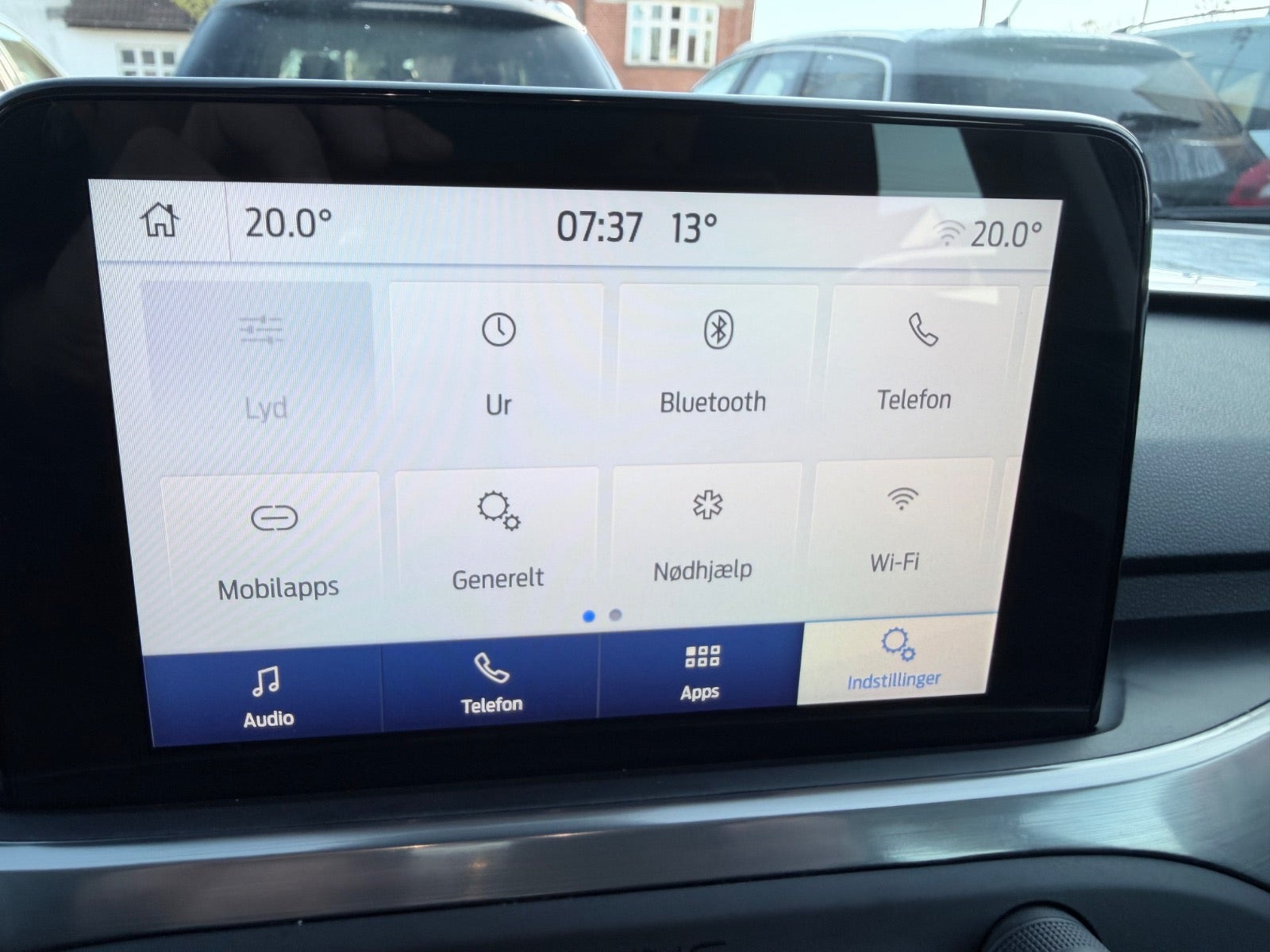Blå Ford Focus fra 2019