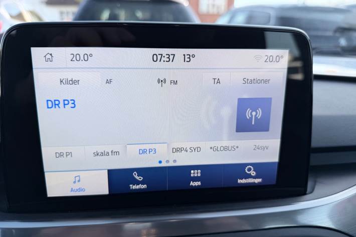 Blå Ford Focus fra 2019
