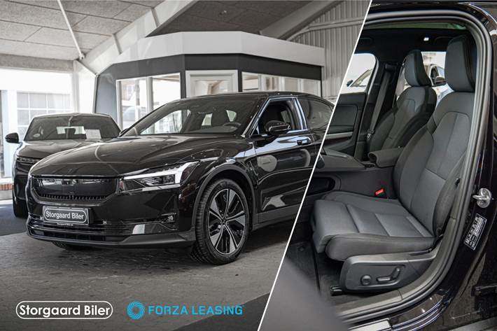 Sort Polestar 2 fra 2024