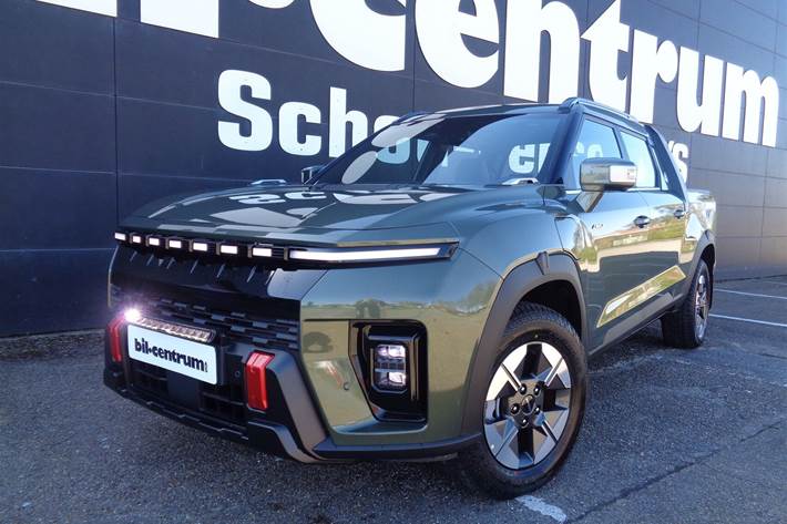 Grøn KGM Musso EV fra 2026