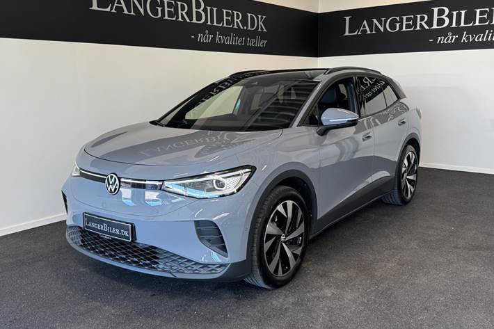 Grå VW ID.4 fra 2025 set udefra