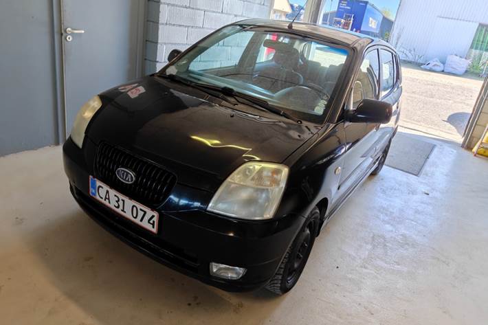 Gul Kia Picanto fra 2006