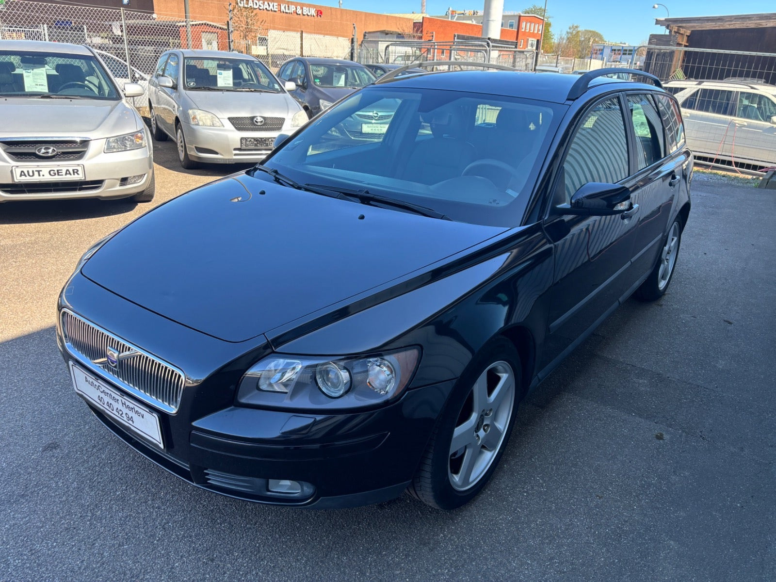 Sort Volvo V50 fra 2004