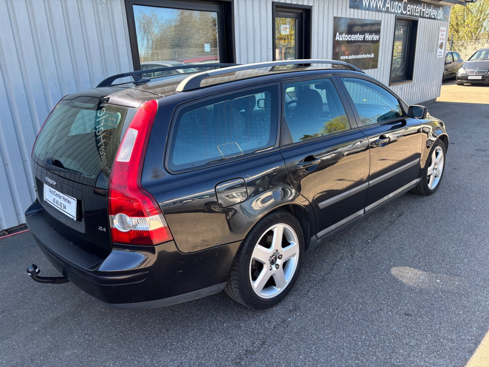 Sort Volvo V50 fra 2004