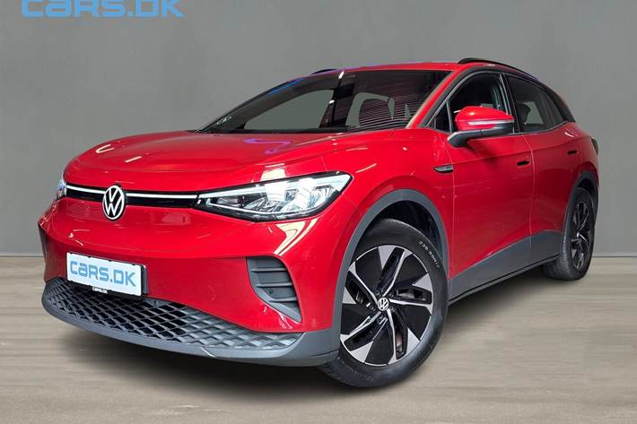 Rød VW ID.4 fra 2023 set udefra