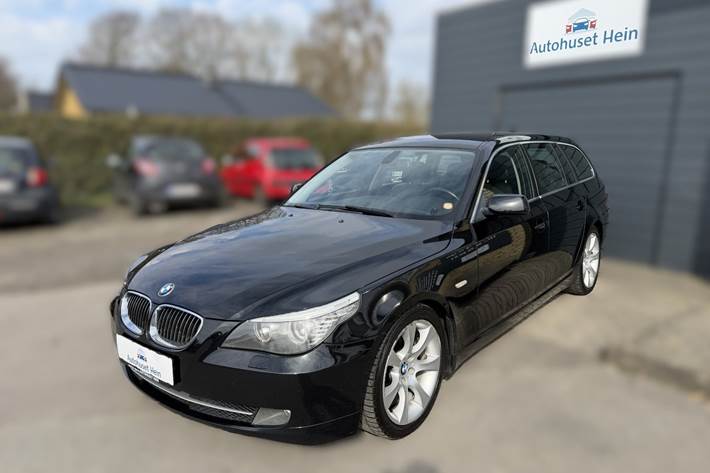 Sort BMW 525i fra 2007