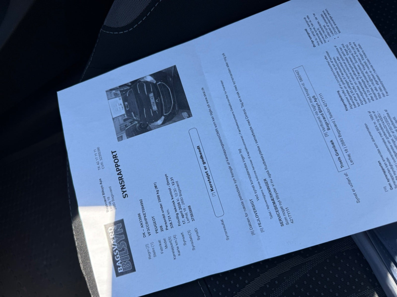 Sort Peugeot 208 fra 2014