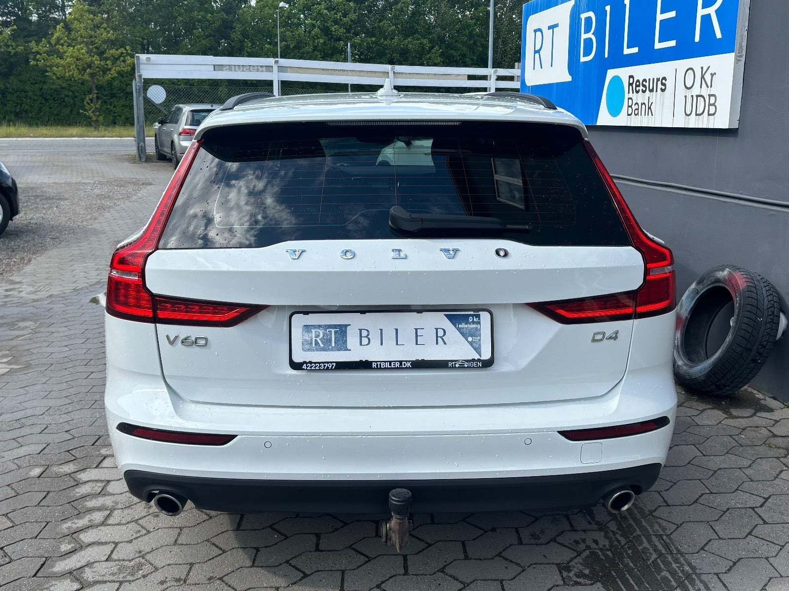 Hvid Volvo V60 fra 2019