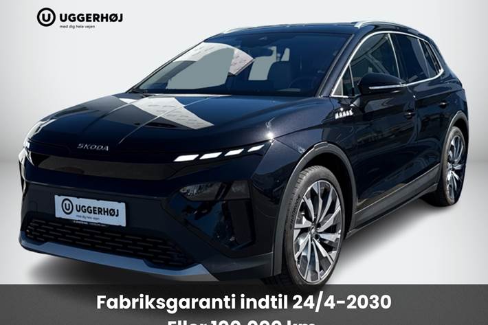 Sort Skoda Elroq fra 2025 set udefra