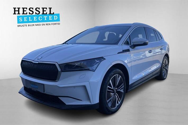 Hvid Skoda Enyaq fra 2025