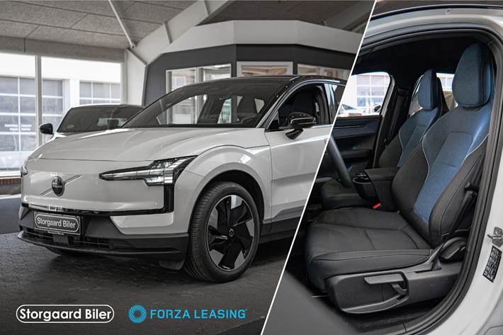 Hvid Volvo EX30 fra 2024