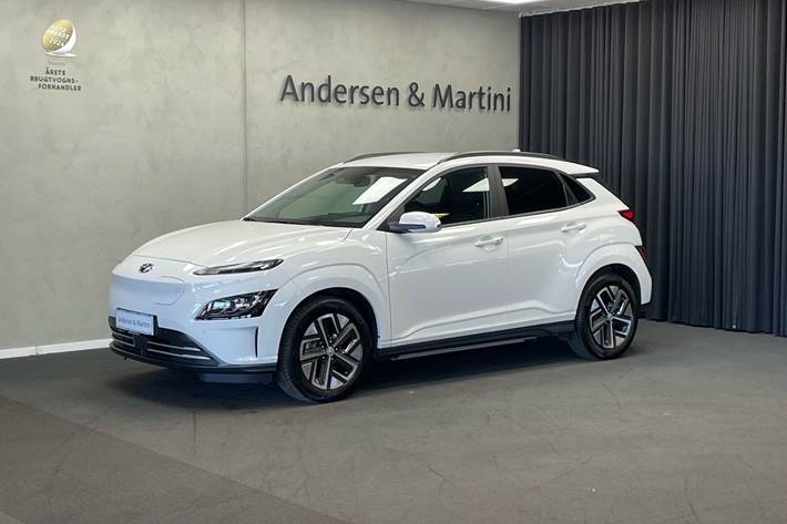 Hvid Hyundai Kona fra 2023