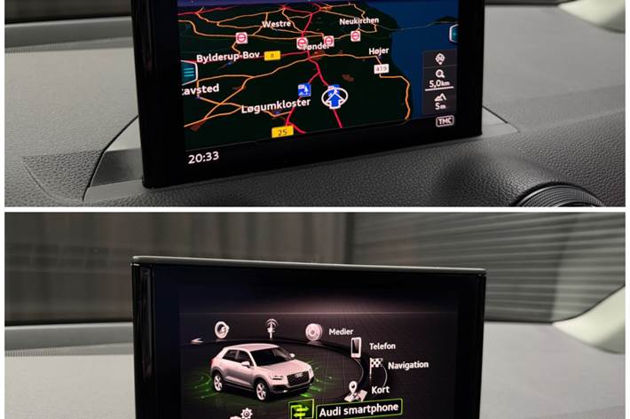 Grå Audi Q2 fra 2018