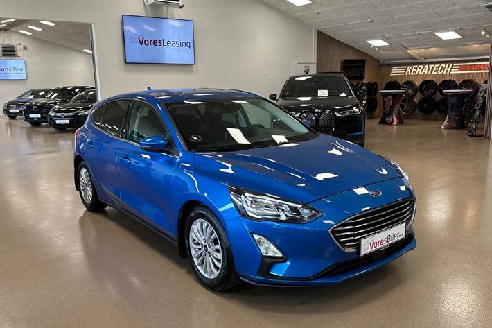 Blå Ford Focus fra 2020
