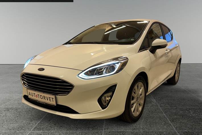 Hvid Ford Fiesta fra 2018