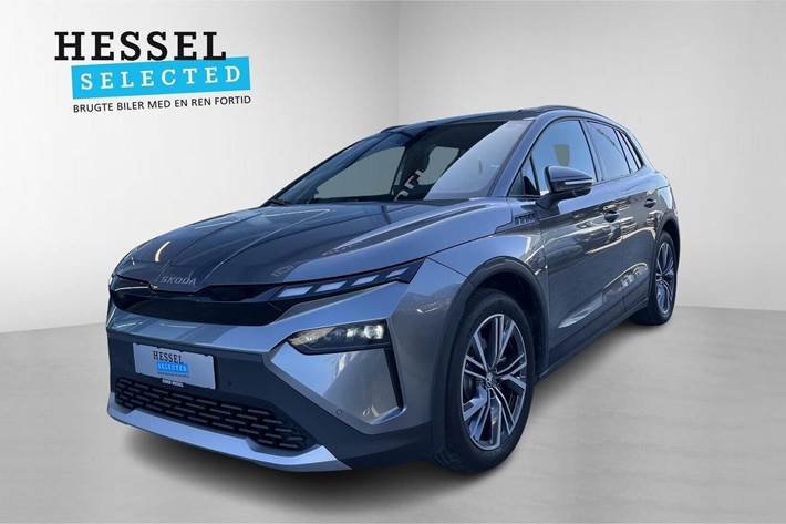 Grå Skoda Elroq fra 2025 set udefra