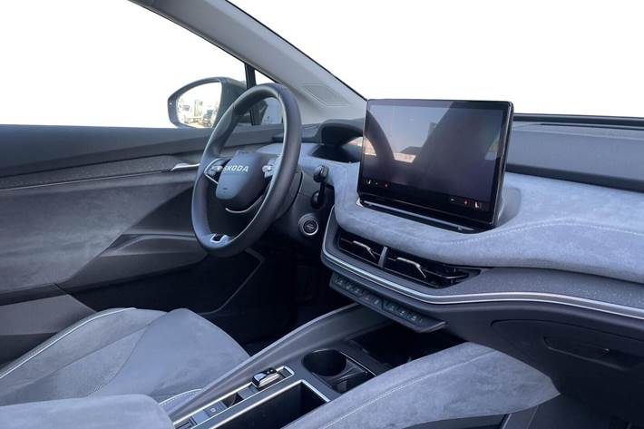 Grøn Skoda Enyaq fra 2025