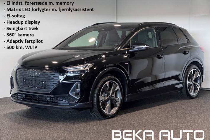 Sort Audi Q4 e-tron fra 2024