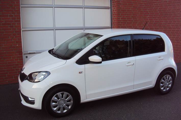 Hvid Skoda Citigo fra 2019