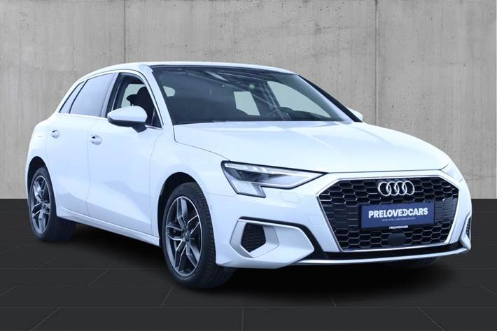 Hvid Audi A3 fra 2021