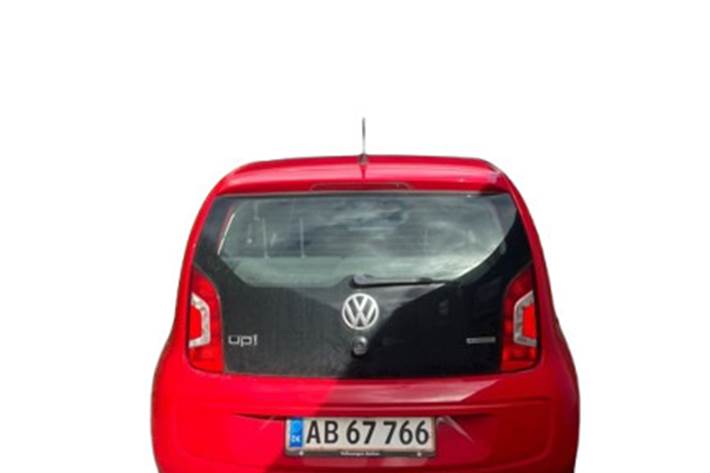 Rød VW UP! fra 2013