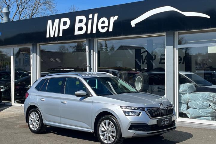 Sølv Skoda Kamiq fra 2020 set udefra