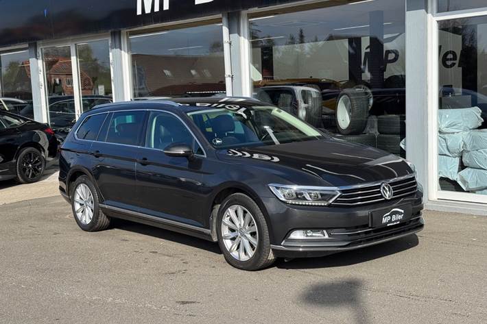 Grå VW Passat fra 2019