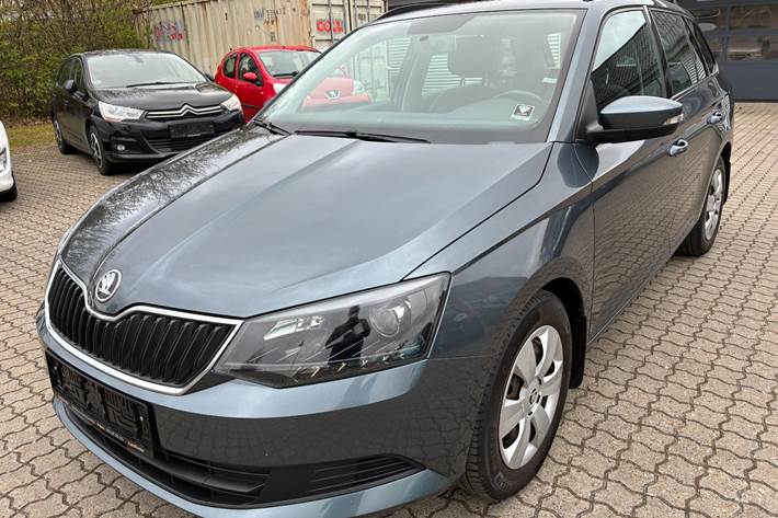 Grå Skoda Fabia fra 2016