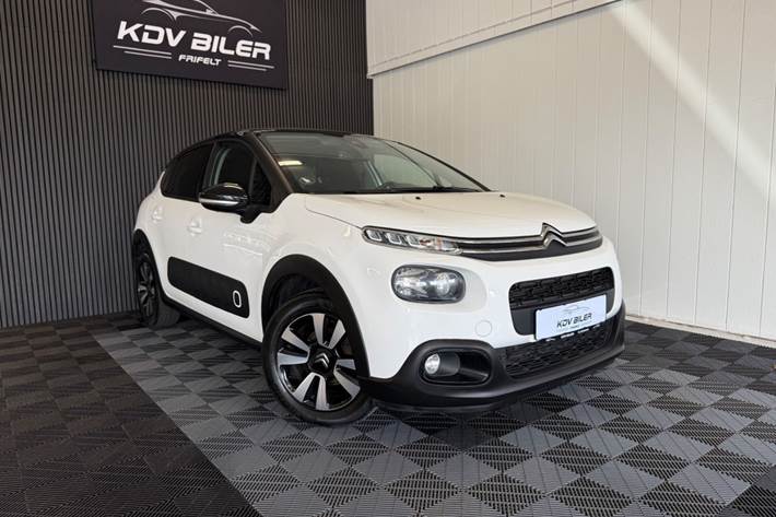 Hvid Citroën C3 fra 2020 set udefra
