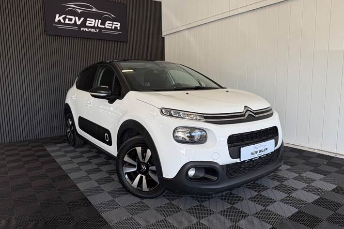 Hvid Citroën C3 fra 2020 set udefra