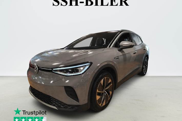 Grå VW ID.4 fra 2022 set udefra