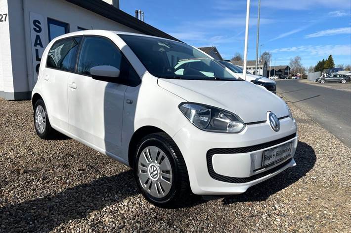 Hvid VW UP! fra 2015 set udefra