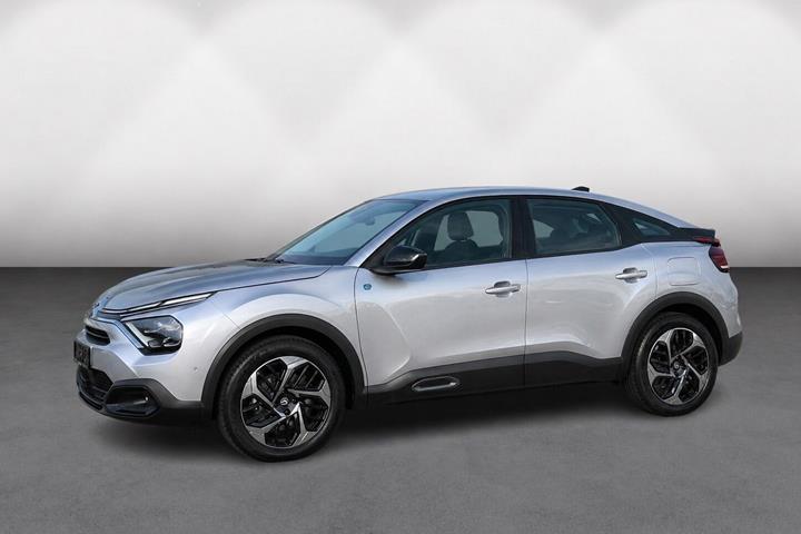 Grå Citroën ë-C4 fra 2024 set udefra