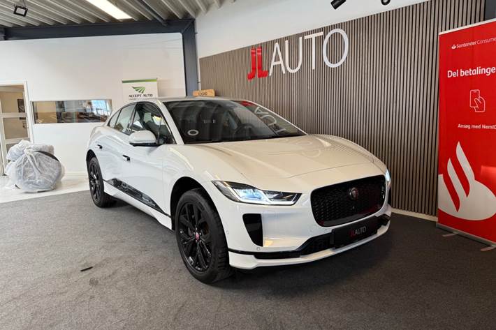 Hvid Jaguar I-Pace fra 2020