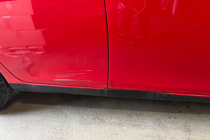 Rød Toyota Aygo fra 2016