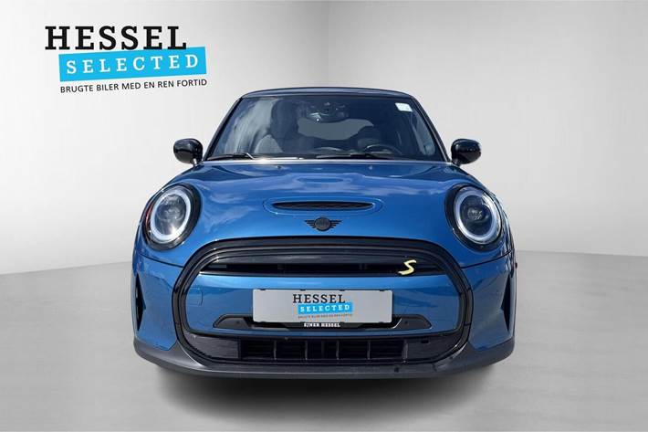 Blå Mini Cooper SE fra 2023