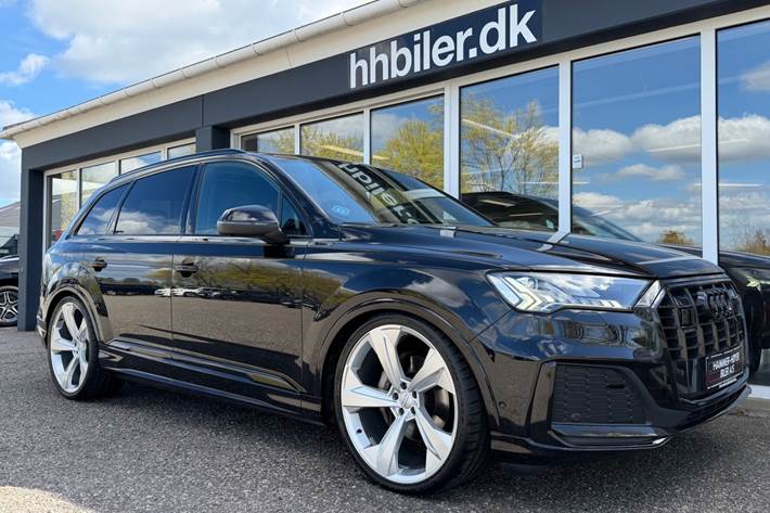 Gul Audi Q7 fra 2020
