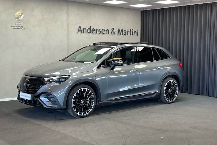Grå Mercedes EQE 350 fra 2023