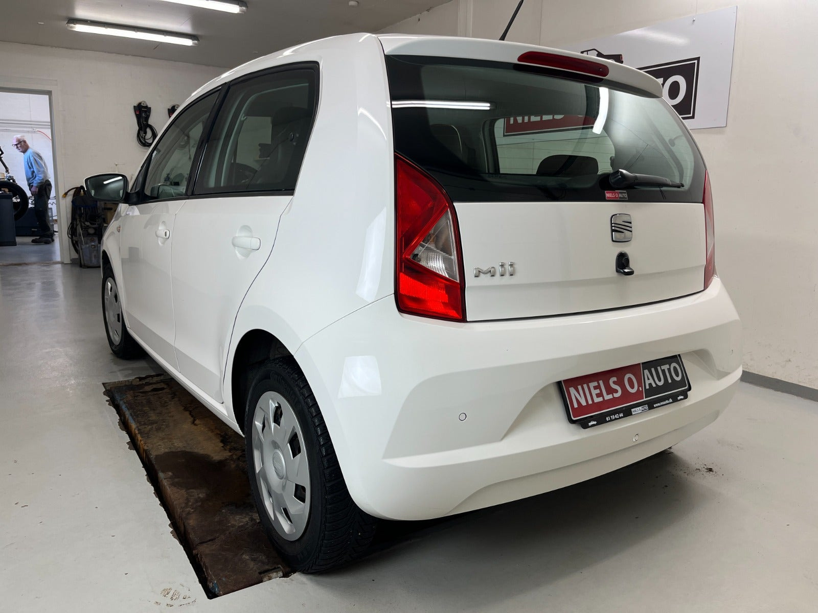 Hvid Seat Mii fra 2013